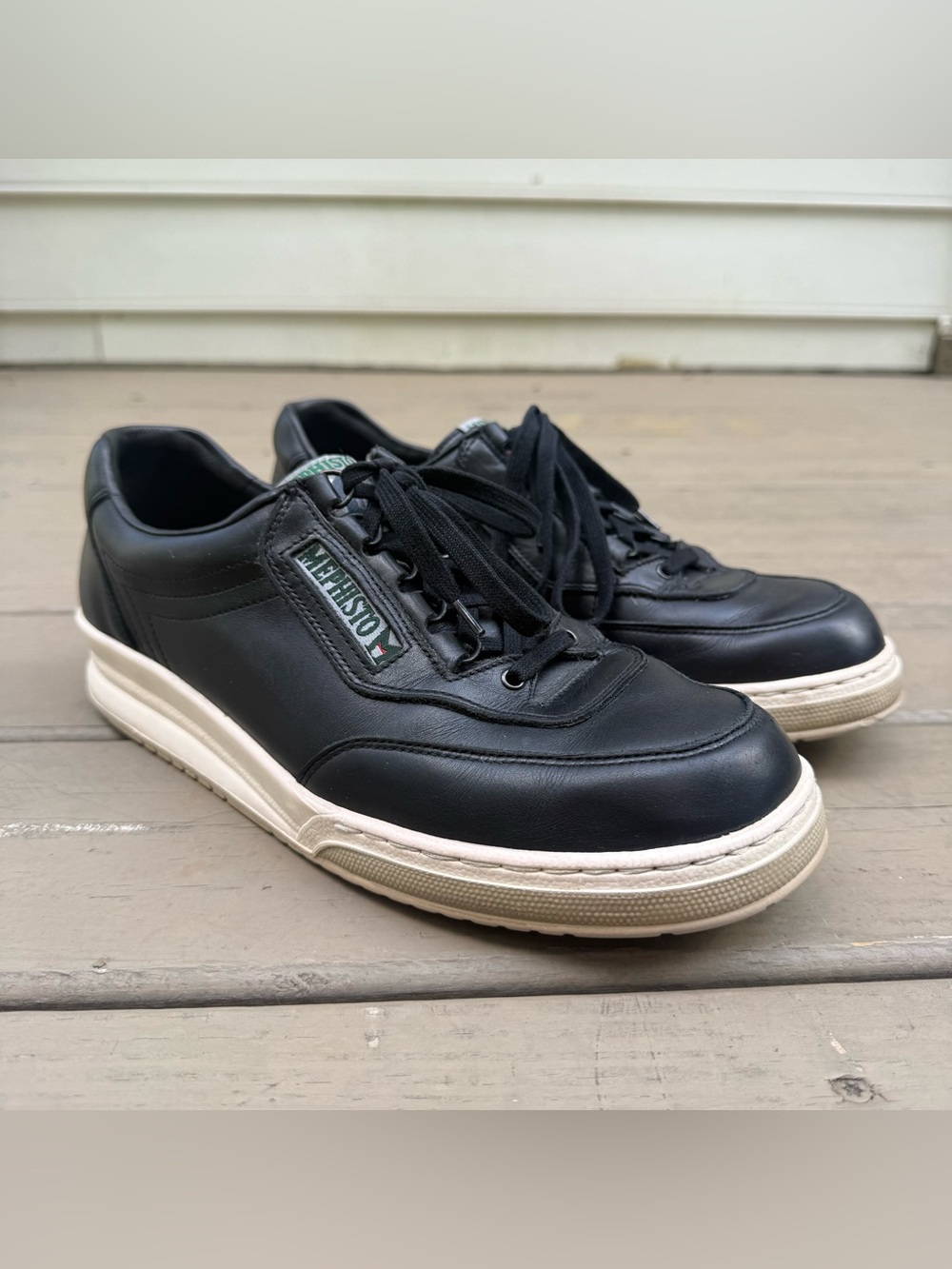 Mephisto Match sneakers in black leather size 10.5 - Picture 5 of 15